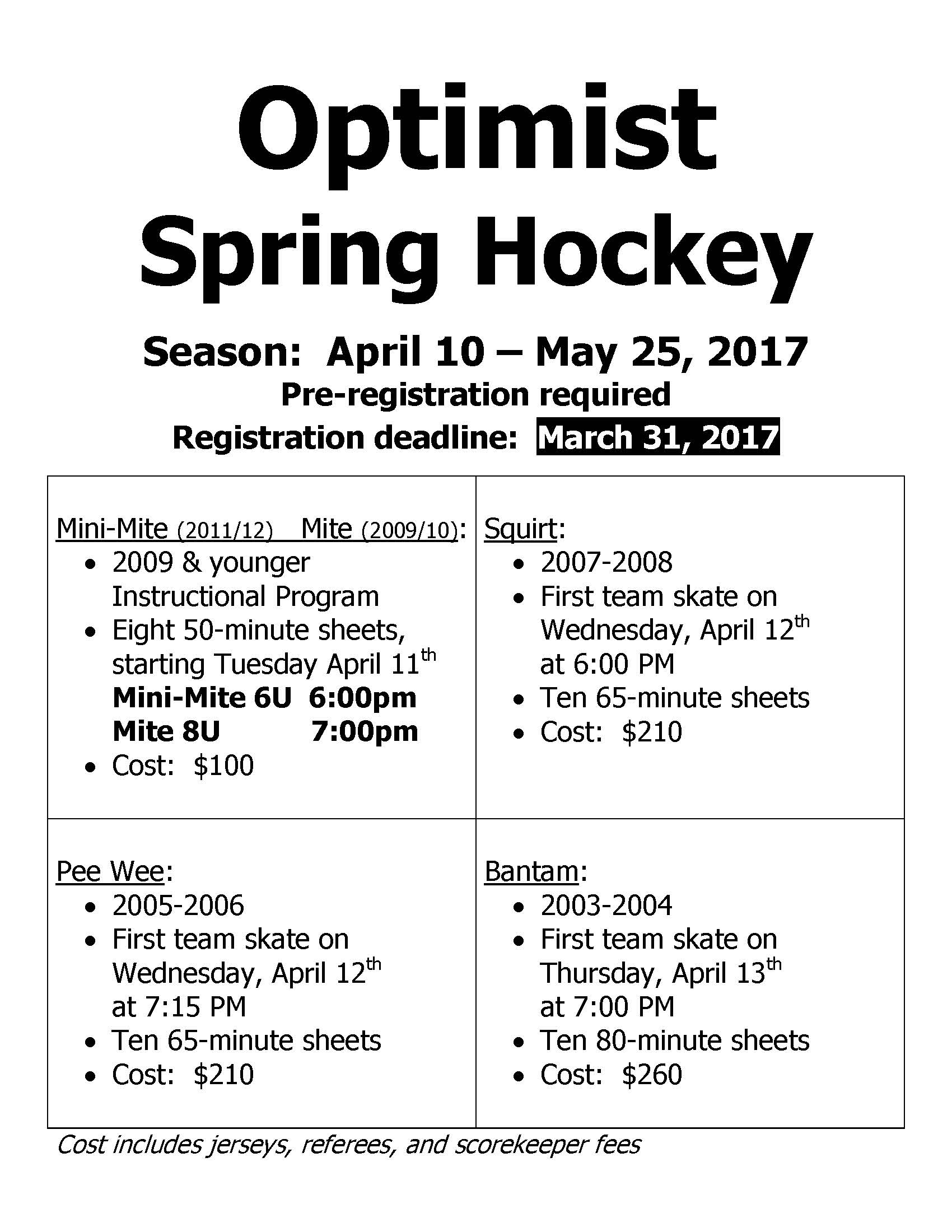 Spring Hockey 2017