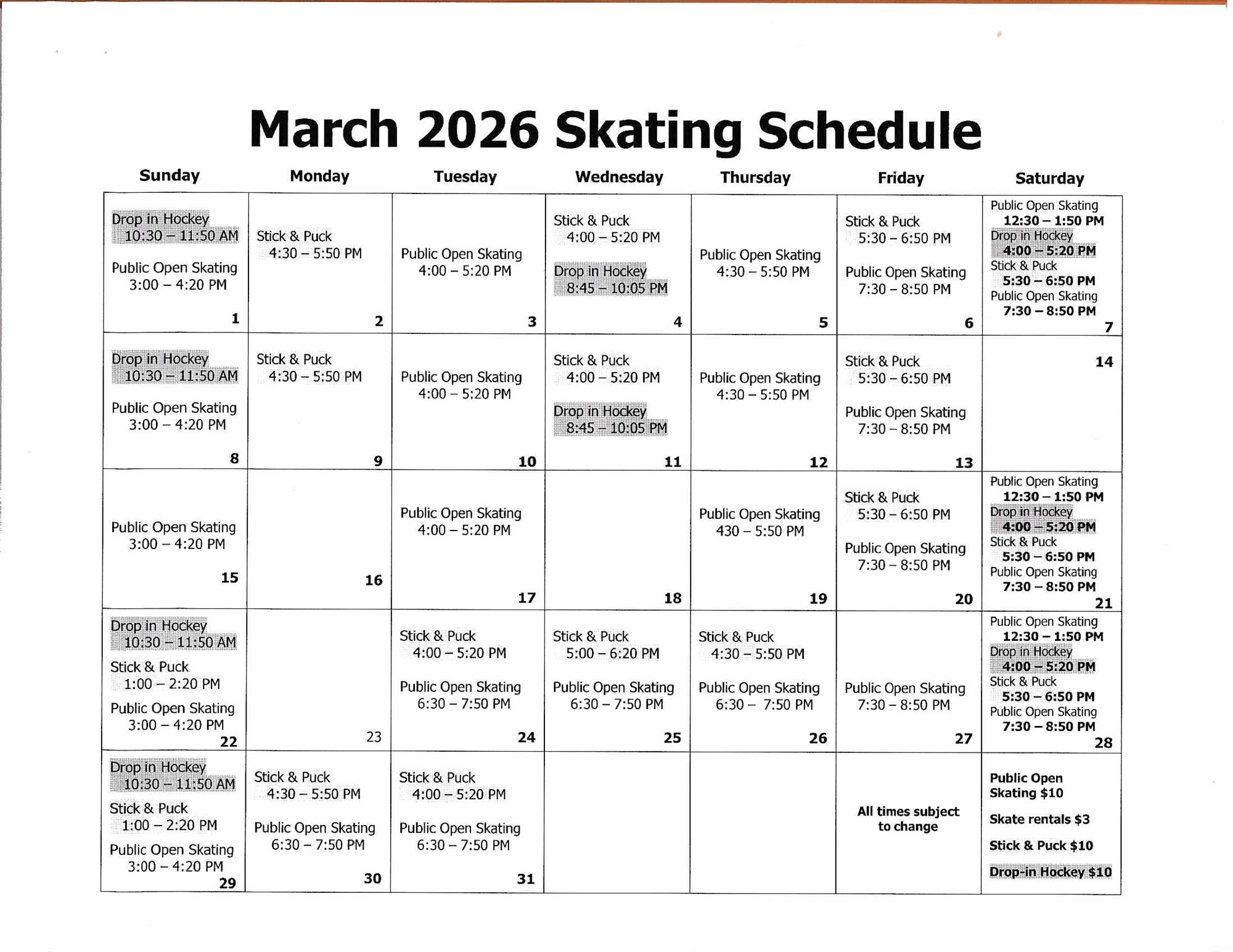 March-2026-Optimist-Schedule